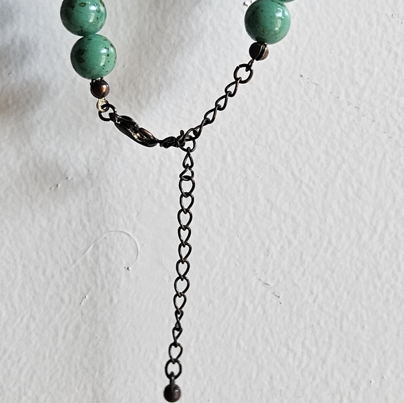 Target Teal Beaded Necklace - Picture 5 of 6